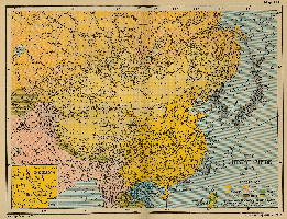 Map of China - Ching Dynasty Empire in 1910 AD