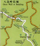 Guide Map to Badaling Great Wall