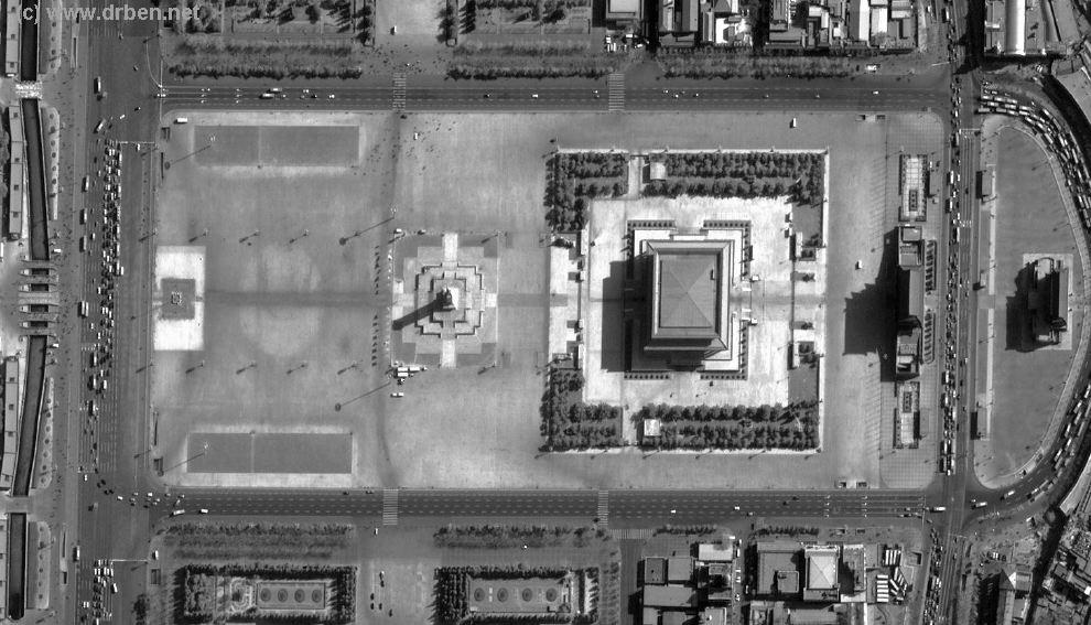 View a very detailed Satellite View of TiananMen Square !