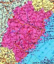 Fujian Map 1 - Geographic Map
