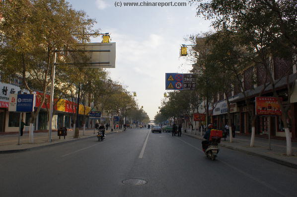 The Main Eastern Boulevard of Dunhuang