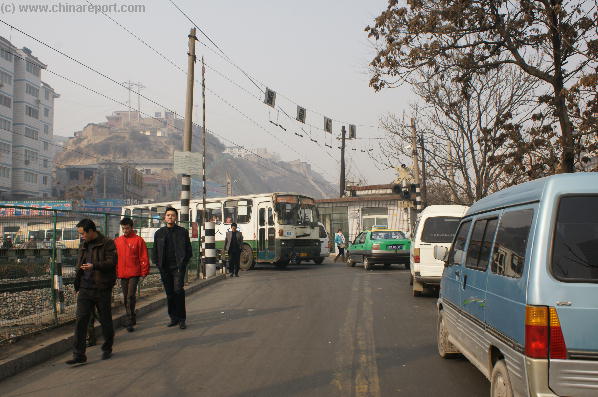 Railroad Crossing  1  Near Main Mosque Lanzhou  China Report com