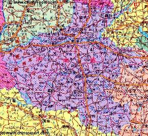 Henan Province Map 3A- Schematic Overview Map of Henan ! - Click to View 