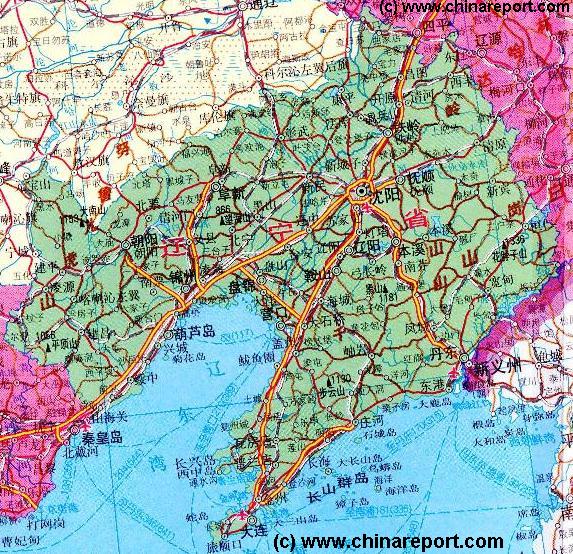 map of china provinces. Liaoning Province of China