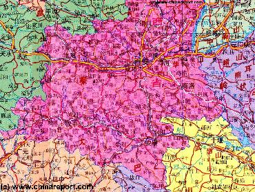 Click to Go to Large Scale Schematic Map 2A Shaanxi  Province