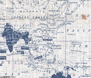 Map of China and the British Empire in Asia 1860 AD