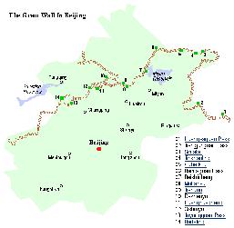 Find the Information Page on the 4 Rural Districts of Beijing + Great Wall of China & Map ...