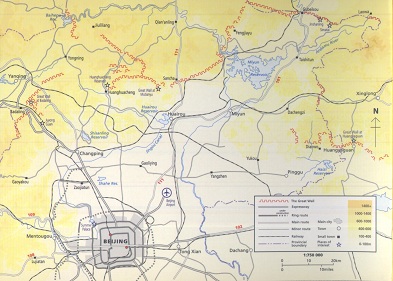 Map of Great Wall in Beijing 02 !