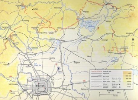 Schematic Map of ALL Great Wall sites in Beijing City Province !