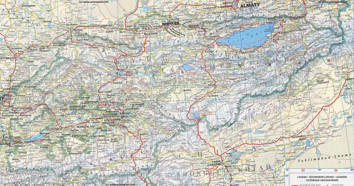 Kyrgyzstan Map - Click Map to Zoom on Region !!
